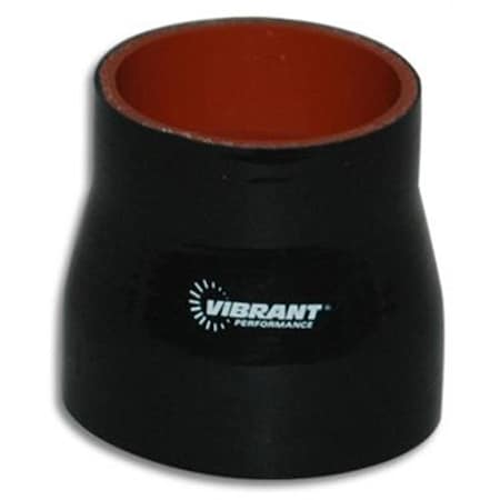 Vibrant 4 Ply Reinforced Silicone Sleeve Connector- Black V32-2776